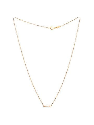 Tiffany & Co. Fleur de Lis Key Bar Pendant Necklace 18K Rose Gold and Diamonds (view 2)
