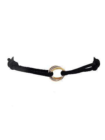 Cartier Trinity On Cord Bracelet Silk Cord with 18K Tricolor Gold (view 1)