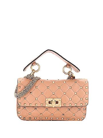 Valentino Garavani Rockstud Spike Flap Bag Quilted Leather Medium (view 1)
