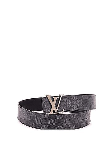 Louis Vuitton LV Initiales Reversible Belt Damier Cobalt and Leather Wide (view 1)