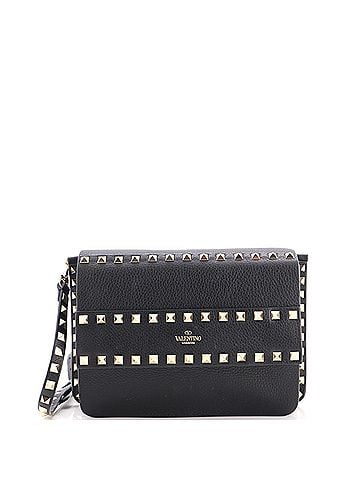 Valentino Garavani Rockstud Front Handle Flap Bag Leather Small (view 1)
