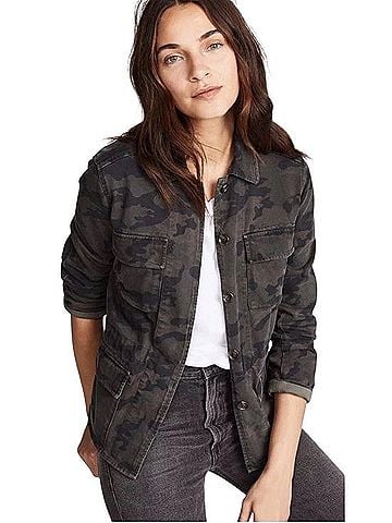 James Perse Cotton Camo Utility Jacket Jacket (view 2)