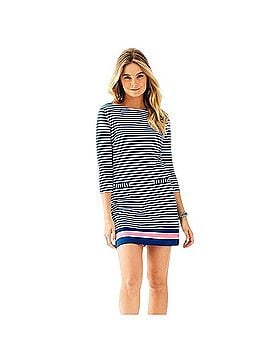 Lilly Pulitzer Guava Melon Exotic Garden Stripe Mini Dress Casual Dress (view 1)