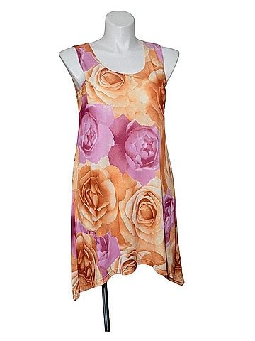 Lbisse Floral tunic Sleeveless Top (view 1)