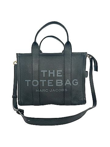 Marc Jacobs Marc Jacobs Medium The Tote Bag in Black Calf Leather (view 1)
