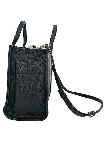 Marc Jacobs Marc Jacobs Medium The Tote Bag in Black Calf Leather (view 2)