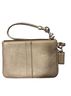 Coach 100% Leather Gray Coach Leather Wristlet One size - photo 2
