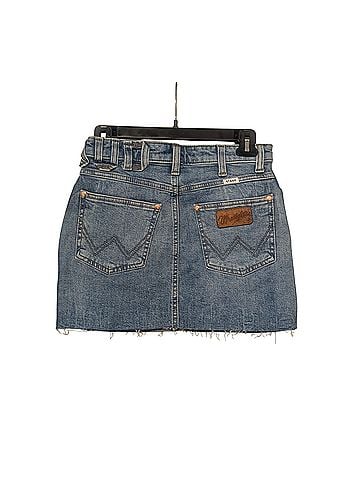 Wrangler x Staud The Mini Denim Skirt (view 2)