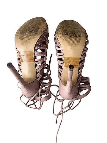 Just Fab Andreja Blush Sandals Heels (view 2)