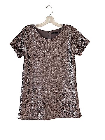 Velvet Short Sleeve Blouse (view 1)