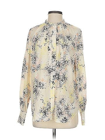 Equipment Equipment Long Sleeve Silk Top (view 1)