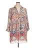 Zara Basic Paisley Ivory Zara Basic 3/4 Sleeve Blouse Size XL - photo 1