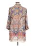 Zara Basic Paisley Ivory Zara Basic 3/4 Sleeve Blouse Size XL - photo 2