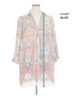 Zara Basic Paisley Ivory Zara Basic 3/4 Sleeve Blouse Size XL - photo 5