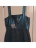 St. John Blue Green Black Cocktail Dress Size 8 - photo 5