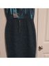 St. John Blue Green Black Cocktail Dress Size 8 - photo 8
