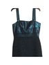 St. John Blue Green Black Cocktail Dress Size 8 - photo 1