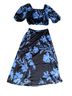 Calypso St. Barth Floral Black Blue Skort Size M - photo 2