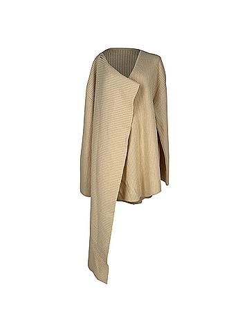 Totême Totême Drape Knit Sweater in Cream Wool (view 1)