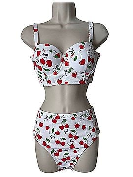 Betsey Johnson Heart Cherry Underwire Two Piece Swimsuit (view 1)