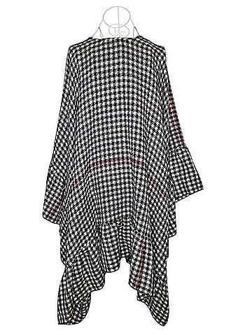 Torrid Gingham Ruffle Ruana Cape Wrap (view 2)