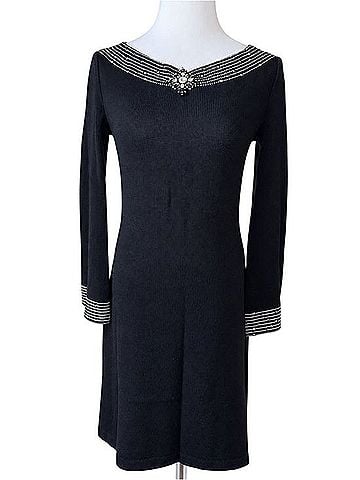 St. John Marie Gray Cocktail Dress (view 2)