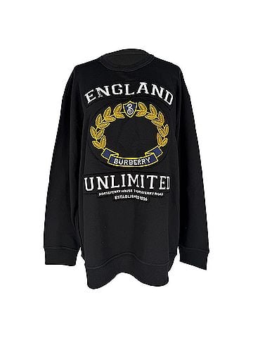 Burberry Burberry England Unlimited Sweatshirt in Black Cotton (view 1)