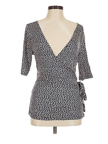 Lascana Wrap Short Sleeve Blouse (view 1)