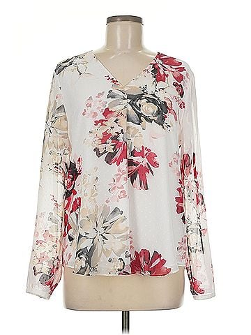 White House Black Market White House Black Market Long Sleeve Blouse (view 1)