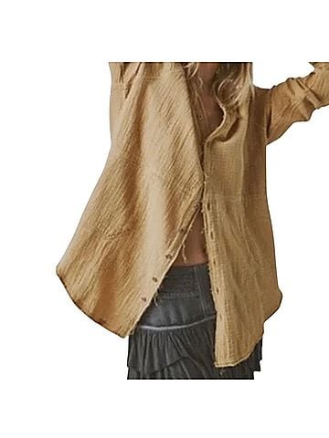 Free People Long Sleeve Button-Down Shirt (view 1)