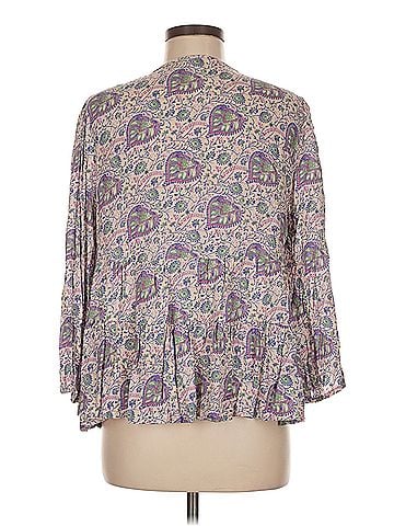Lucky Brand Blouse Lucky Brand 3/4 Sleeve Blouse (view 2)
