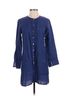Eileen Fisher 100% Linen Blue Button-Down Shirt Size XS - photo 1