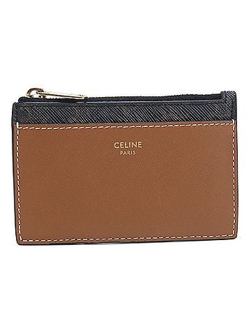 Céline CELINE Celine Wallet/Coin Case 10F992BZ9.04LU Card Holder Fragment Triomphe Canvas Women's Brown (view 1)