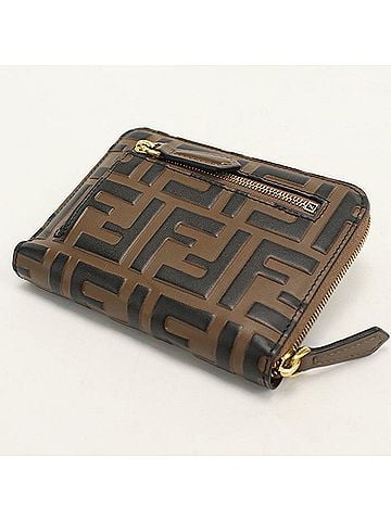 Fendi FENDI Bi-fold Wallet 8M0508 FF Diamond Women's Brown (view 2)