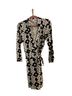 Diane von Furstenberg 100% Silk Floral Black White Romper Size 14 - photo 1