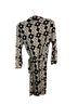Diane von Furstenberg 100% Silk Floral Black White Romper Size 14 - photo 2