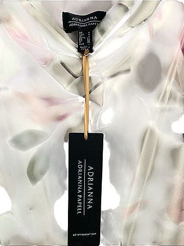 Adrianna Papell printed satin long dress Casual Dress (view 2)