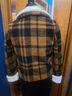 CoffeeShop Plaid Black Brown Orange Jacket Size S - photo 3