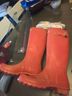 Hunter Red Rain Boots Size 7 - photo 3