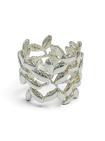 Tiffany & Co. TIFFANY&amp;Co. Tiffany &amp; Co. Paloma Picasso Olive Leaf Wide Ring AG925 Silver Weight 5.76g Women's (view 1)