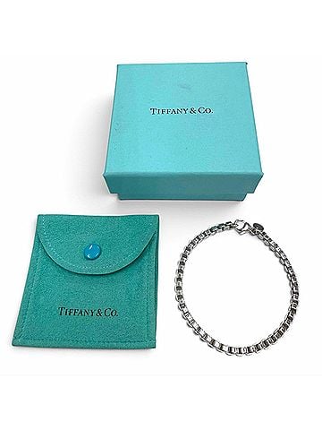 Tiffany & Co. TIFFANY&amp;Co. Tiffany Venetian 925 Chain Bracelet, Silver, Men's &amp; Women's Accessory, Comes with Box and Dust Bag. (view 2)