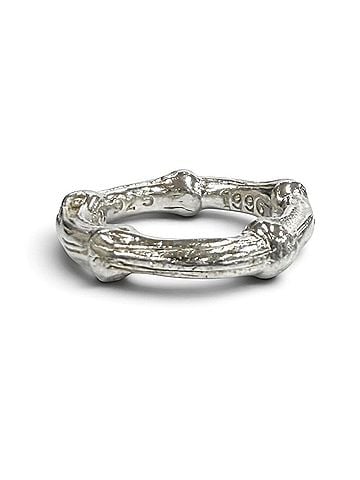 Tiffany & Co. TIFFANY&amp;Co. Tiffany 925 Rare Bamboo Ring, Silver, Weight 4.88g, Women's (view 2)