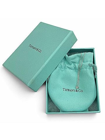 Tiffany & Co. TIFFANY&amp;Co. Tiffany &amp; Co. Elsa Peretti Diamond by the Yard Single Pendant, 925 Sterling Silver, Frame Diameter: 3.1mm, Necklace, Weight: 1.5g, Women's, Comes with Box and Dust Bag. (view 2)