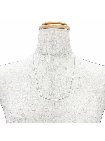 Tiffany & Co. TIFFANY&amp;Co. Tiffany T Smile Large Pendant Necklace, AG925 Sterling Silver, Made in Italy, Weight: 2.8g, Women's. (view 2)