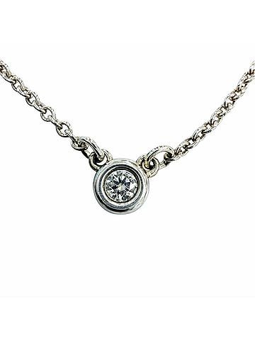 Tiffany & Co. TIFFANY&amp;Co. Tiffany &amp; Co. Elsa Peretti Diamond By the Yard Single Pendant AG925 Necklace Silver Weight 1.5g Women's Comes with Box and Dust Bag (view 1)