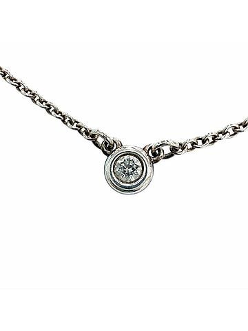 Tiffany & Co. TIFFANY&amp;Co. Tiffany &amp; Co. Elsa Peretti Diamond By the Yard Single Pendant AG925 1P Necklace Silver Weight 1.6g Women's Comes with Box and Dust Bag (view 1)