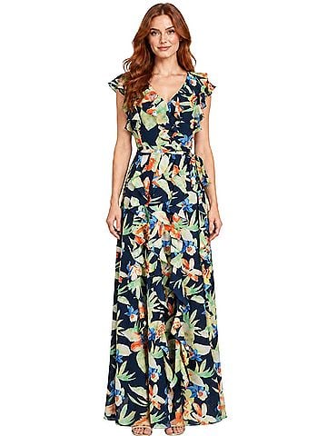Lauren by Ralph Lauren Maxi Cocktail Dress (view 1)