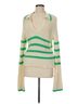 Central Park West Stripes Green Central Park West Pullover Sweater Size M - photo 1