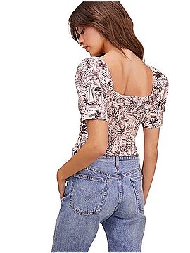 Astr Short Sleeve Blouse (view 2)