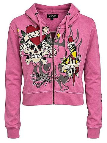 Ed Hardy Love Kills Slowly Zip Up Hoodie (view 2)